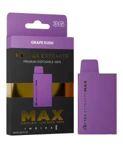 mitten extracts grape kush 3g disposable